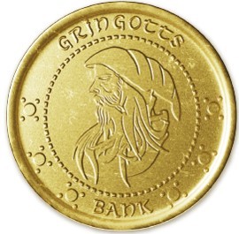 Harry Potter Chocolate Gringotts Galleon Coin