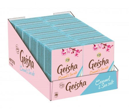 Geisha Chocolate Caramel and Sea Salt Box 150g